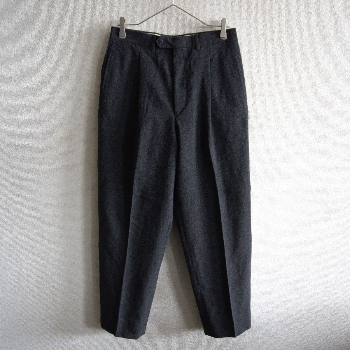 【雰囲気抜群】GIORGIO ARMANI【90s ウール 1タック スラックスパンツ】ジョルジオアルマーニ s2605063