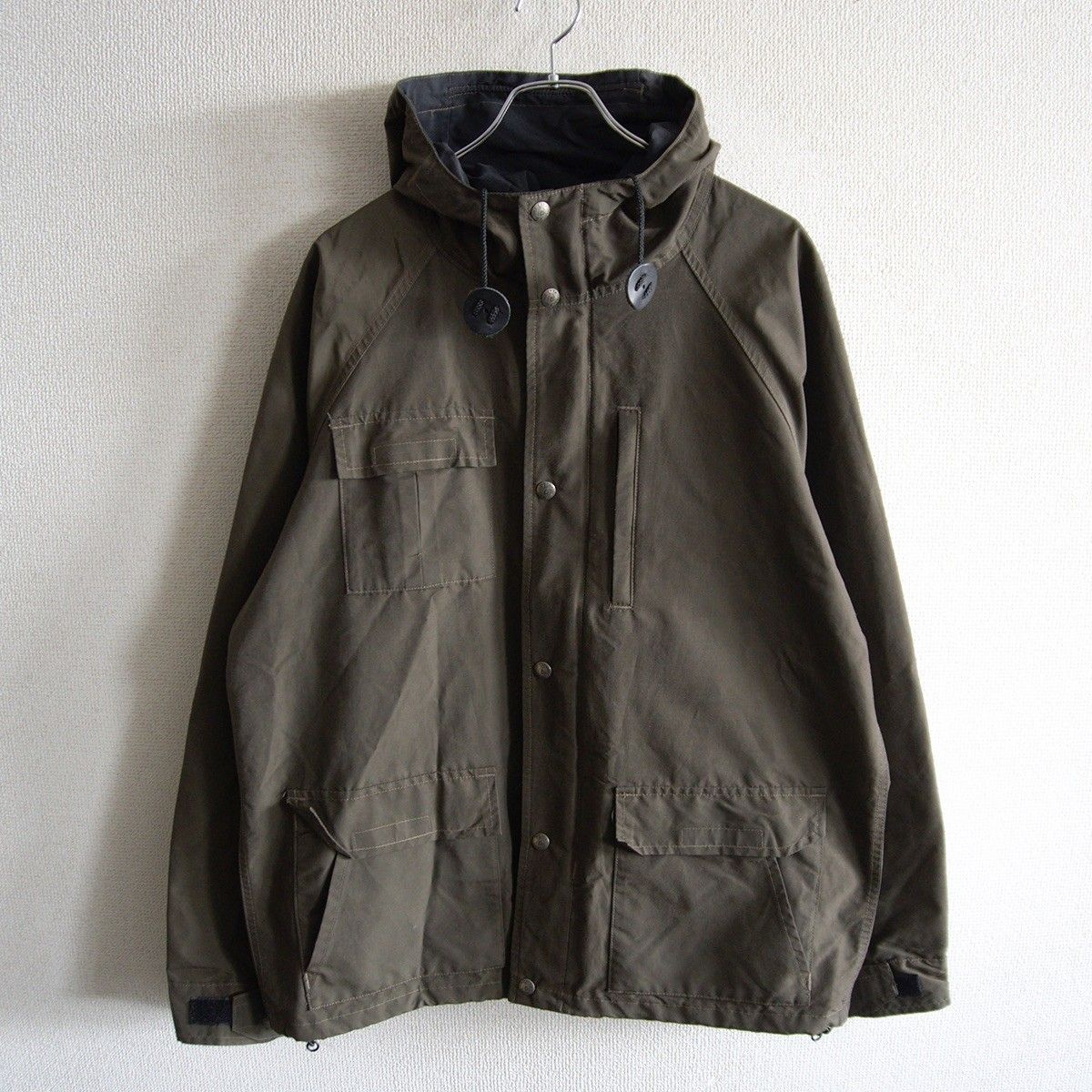 【雰囲気抜群】Sierra Designs 【USA製 60/40クロス マウンテンパーカー】 L カーキ ジャケット シエラデザイン s2605086