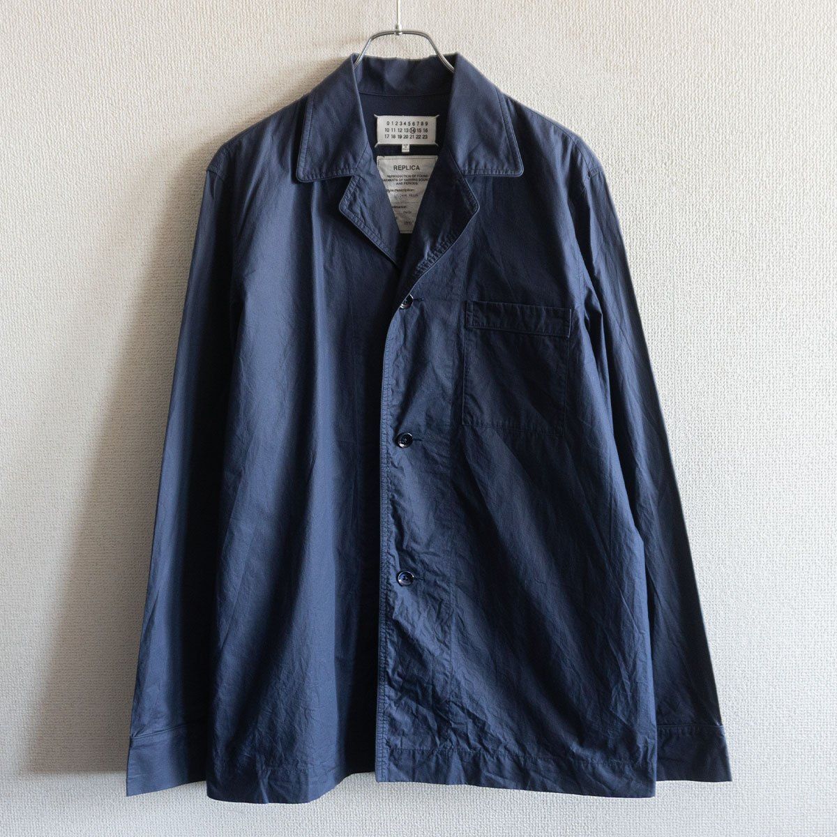 【美品】Maison Martin Margiela 【15SS 1970s Pyjama Shirt】 48 メゾンマルタンマルジェラ レプリカ パジャマシャツ 26050430