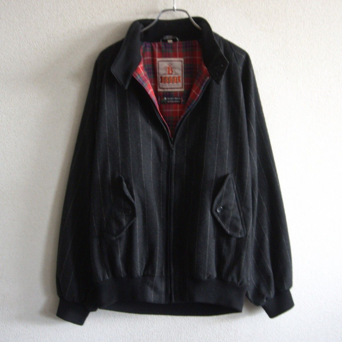 【美品/カシミヤ混】BARACUTA 【×MALLALIEUS G9 スウィングトップ ハリントンジャケット】 38 バラクータ ウール 26050357