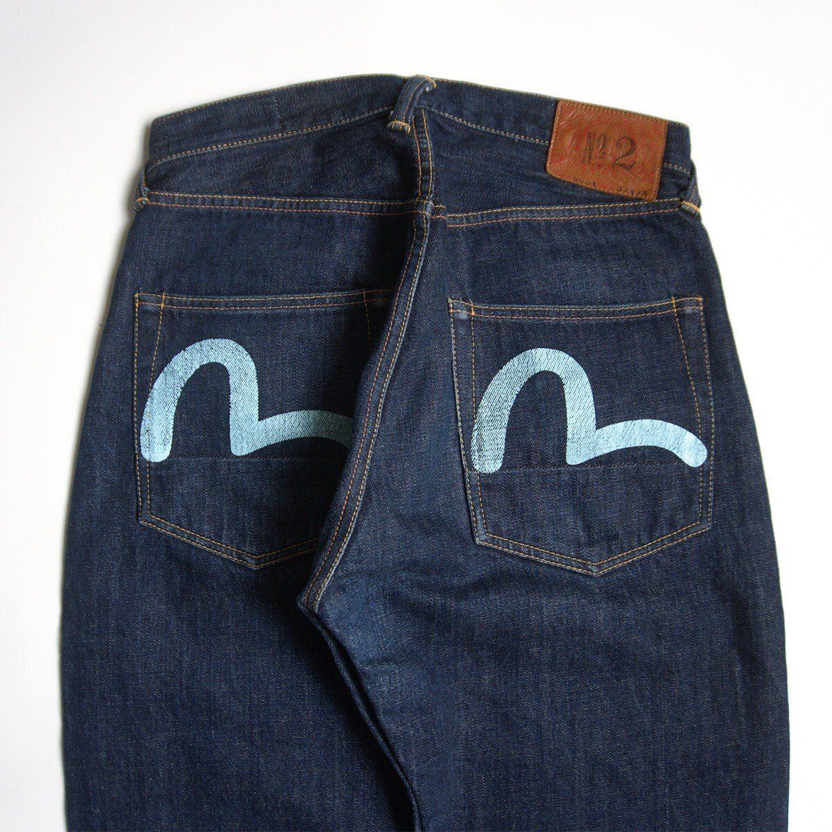 雰囲気抜群/濃紺】EVISU 【LOT.2001 デニムパンツ】32×35 エビス