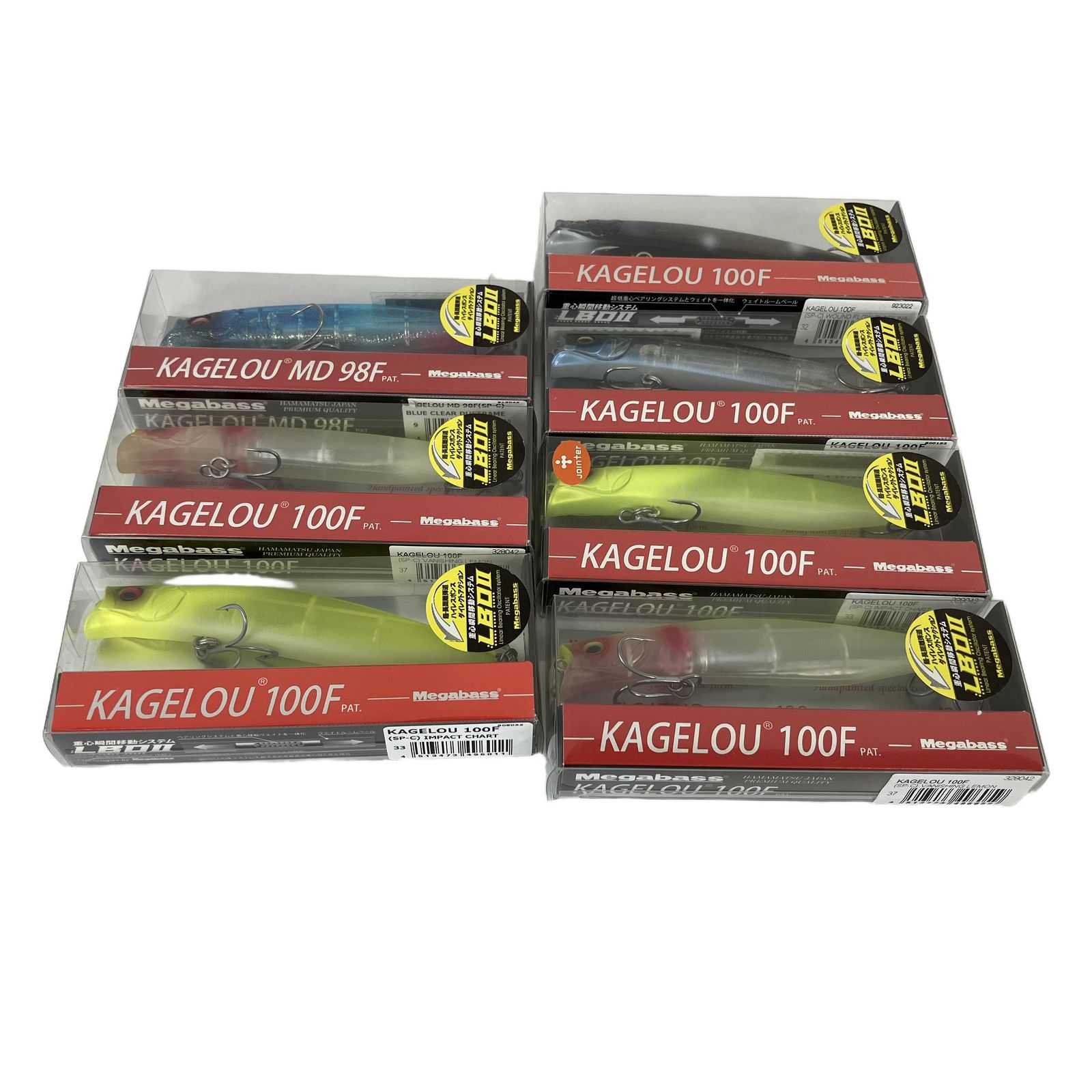 KAGELOU 100F 6個 98F 計7個セット メガバス ルアー カゲロウ シーバス 釣具 中古 Y11259573