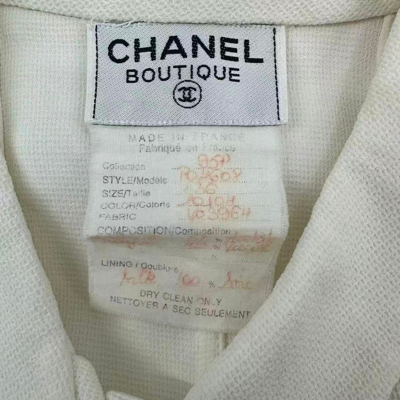 極美品 CHANEL シャネル ココマーク ボタンデザイン シャツ トップス