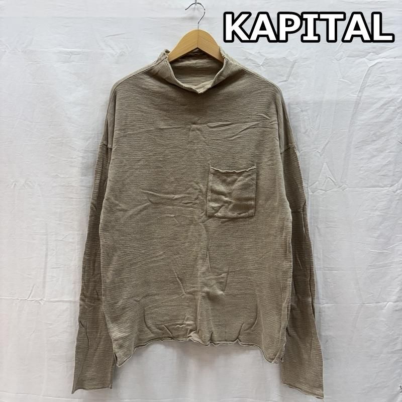 キャピタル ハイネック コットン ロンT 長袖 ポケット Tシャツ メンズ 2 ISItems【USED】【古着】【中古】50159794
