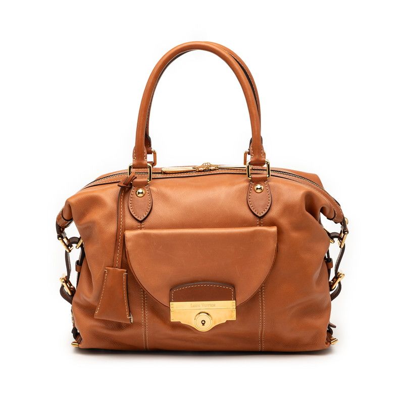 ルイ ヴィトン サック ルイ VIP顧客限定 ハンドバッグ ボストンバッグ ブラウン レザー レディース LOUIS VUITTON【1-0266242】