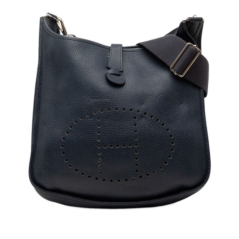 エルメス エヴリン3 トロワ GM 斜め掛け ショルダーバッグ ネイビー系 トリヨンクレマンス レディース HERMES【1-0268067】