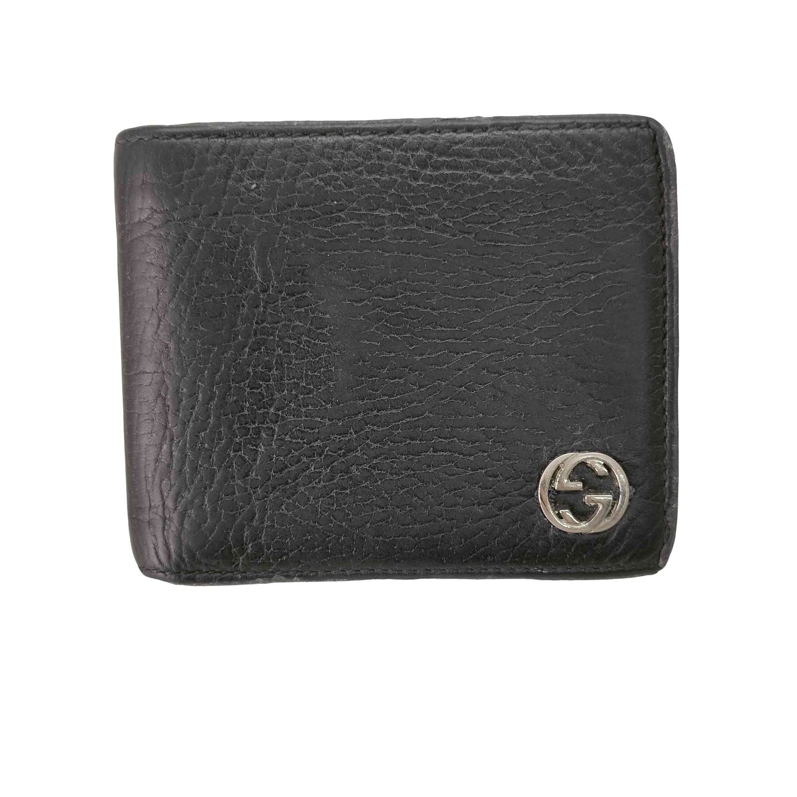 グッチ GUCCI インターロッキングG レザー 2つ折り財布 メンズ 表記無