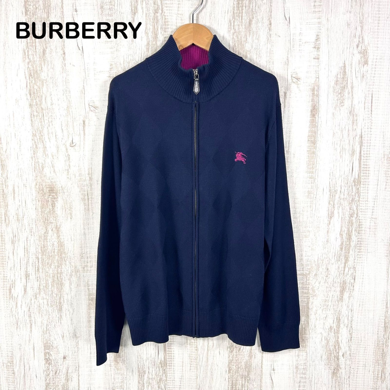 BURBERRY BLACK LABEL バーバリーブラックレーベル ホースロゴ刺繡