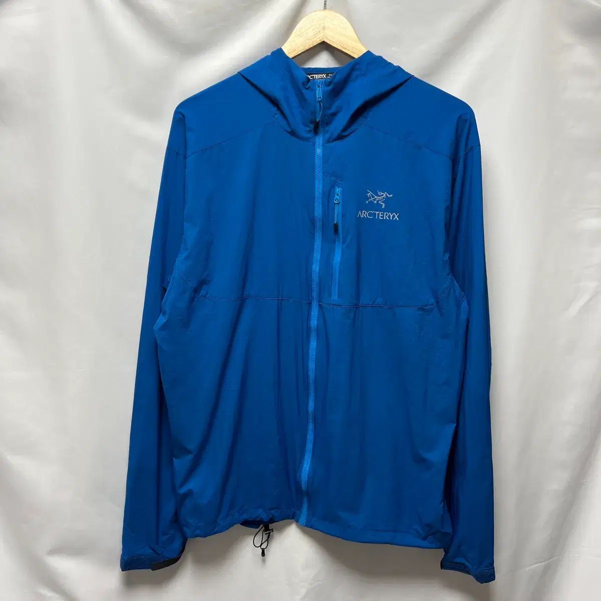 正規品/L ARC'TERYX アークテリクス スコーミッシュ フーディー WHO ウインドブレーカー ブルー