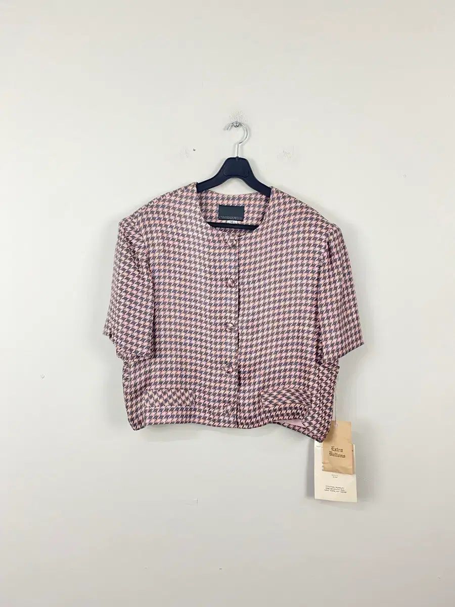 Cynthia Rowley シンシアローリー ハウンドトゥース 半袖 ジャケット 14 <18> 8,904円
