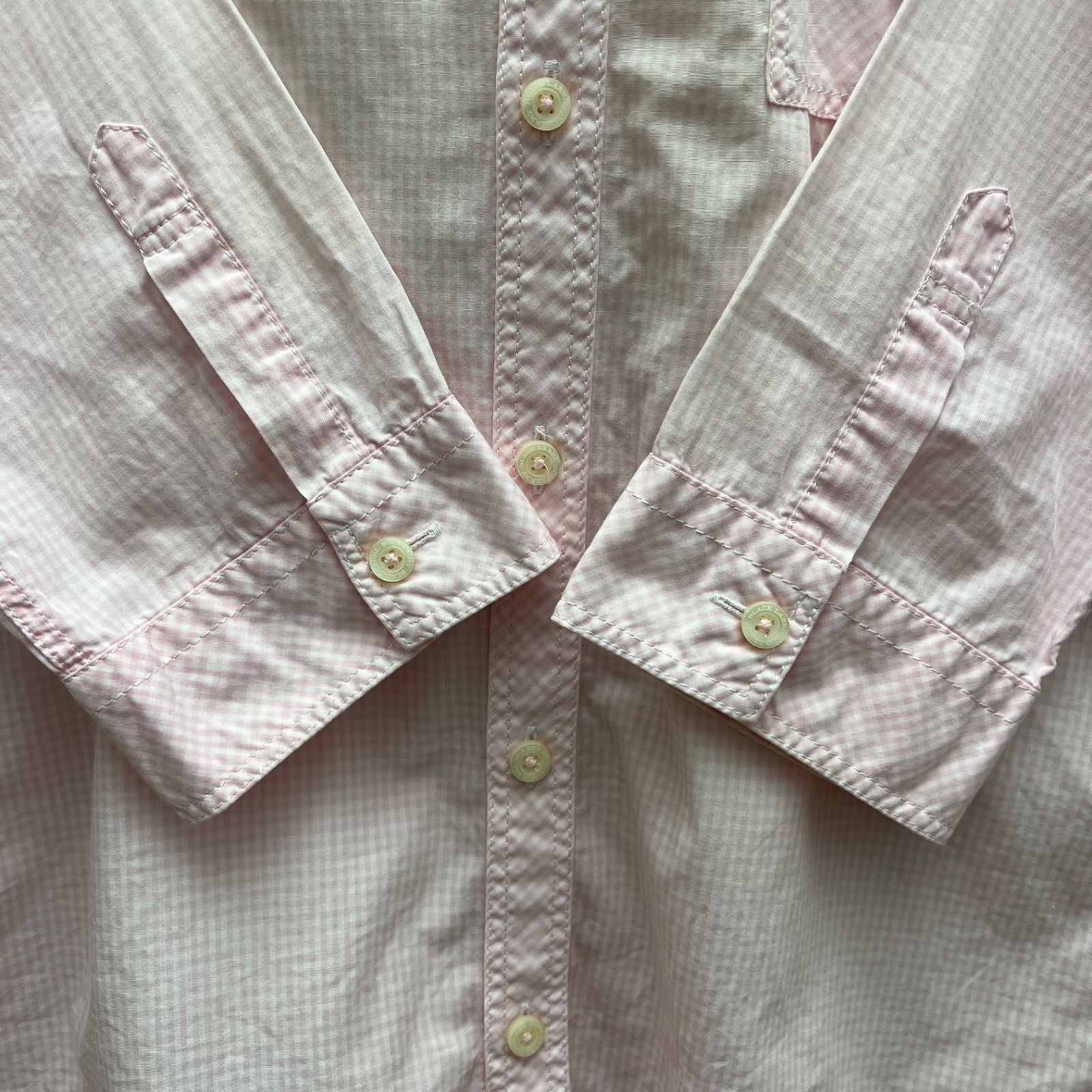 BURBERRY BLACK LABEL 00s y2k archive pink shirts 2 M バーバリー