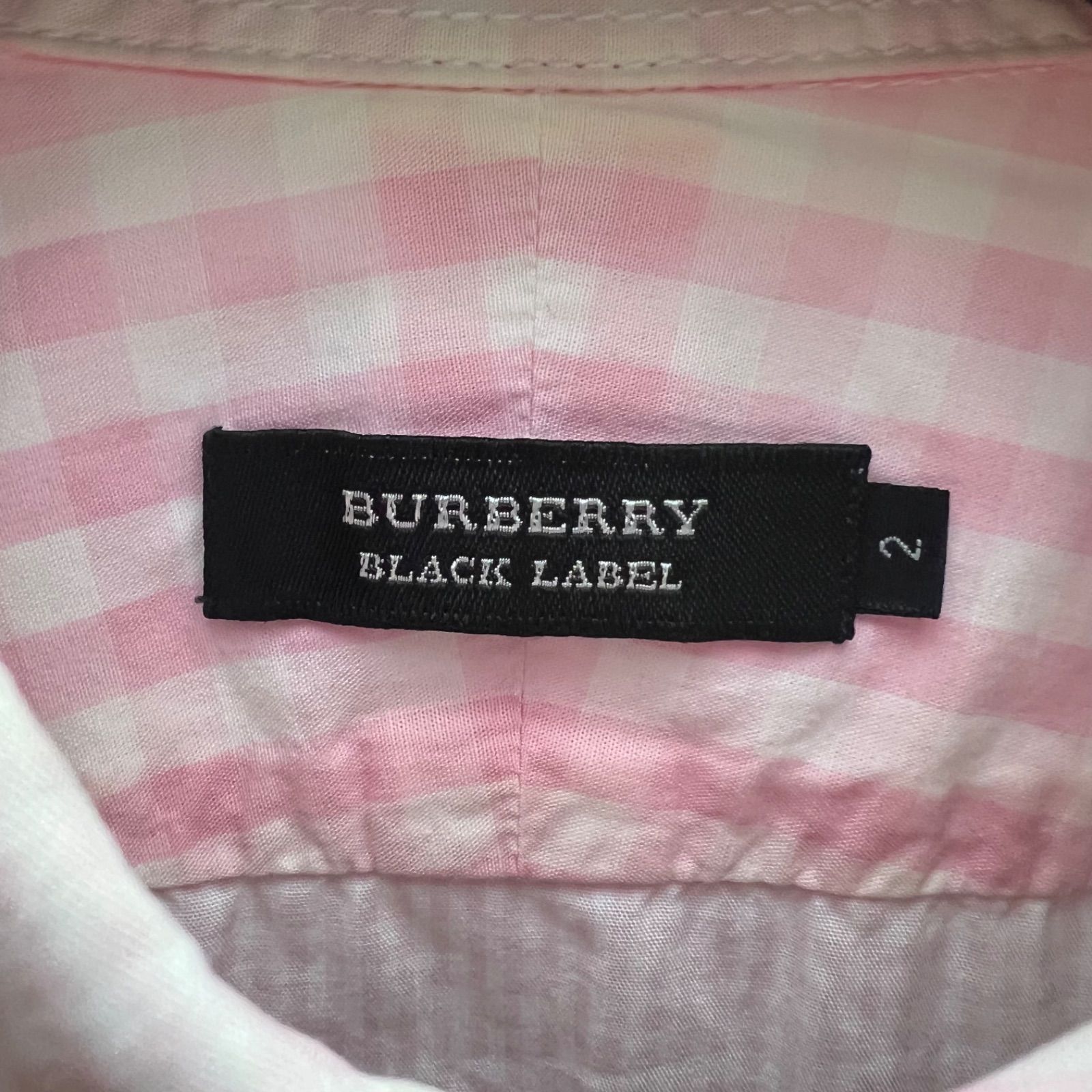 BURBERRY BLACK LABEL 00s y2k archive pink shirts 2 M バーバリー