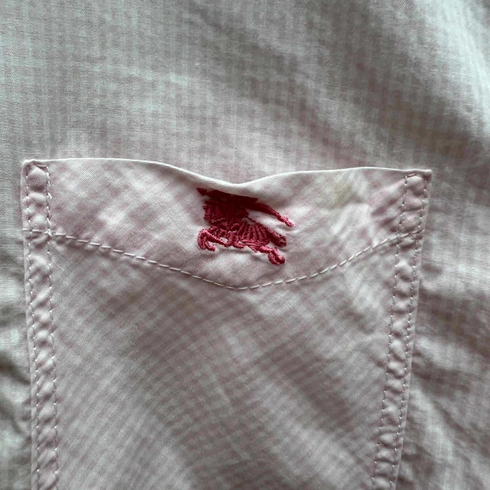 BURBERRY BLACK LABEL 00s y2k archive pink shirts 2 M バーバリー