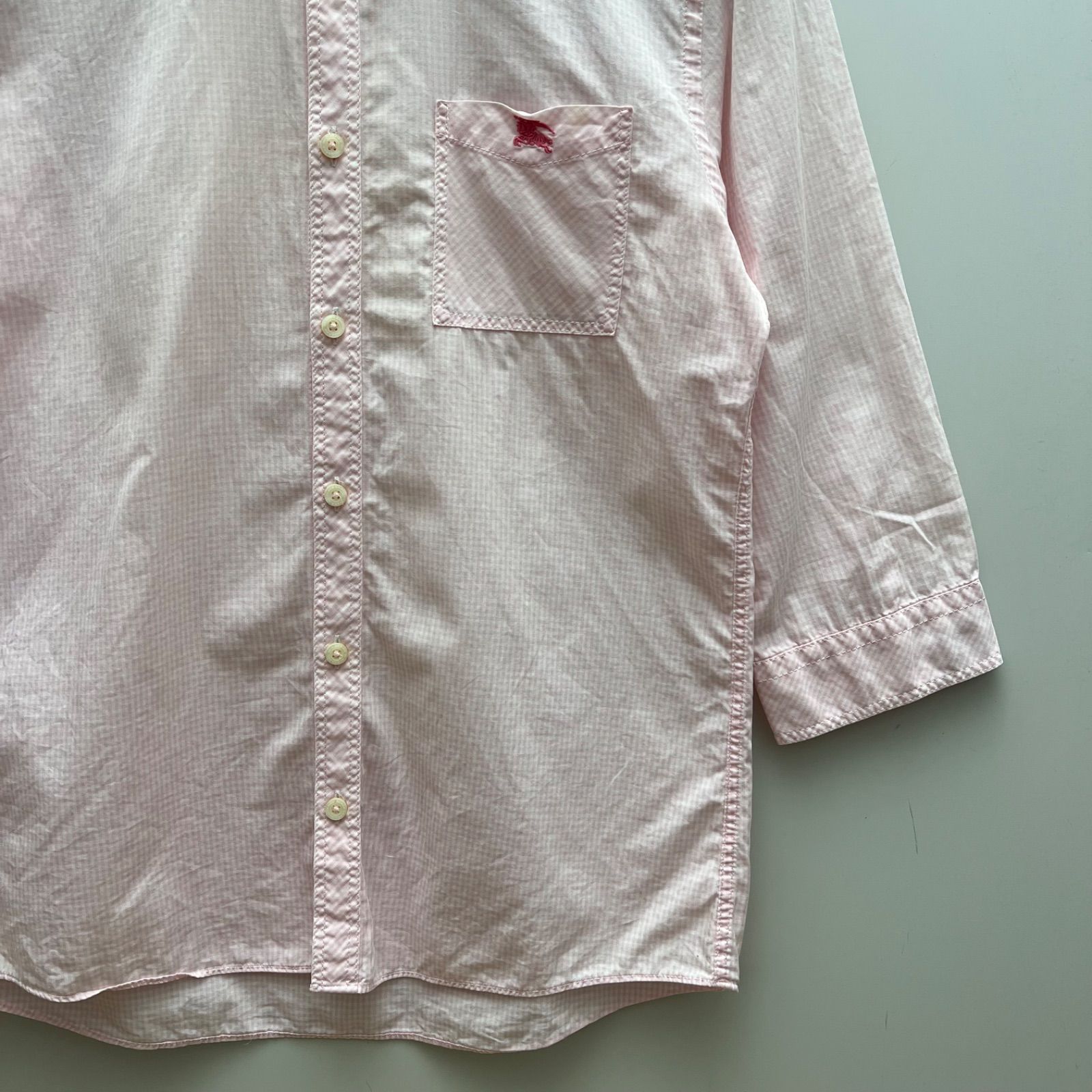 BURBERRY BLACK LABEL 00s y2k archive pink shirts 2 M バーバリー