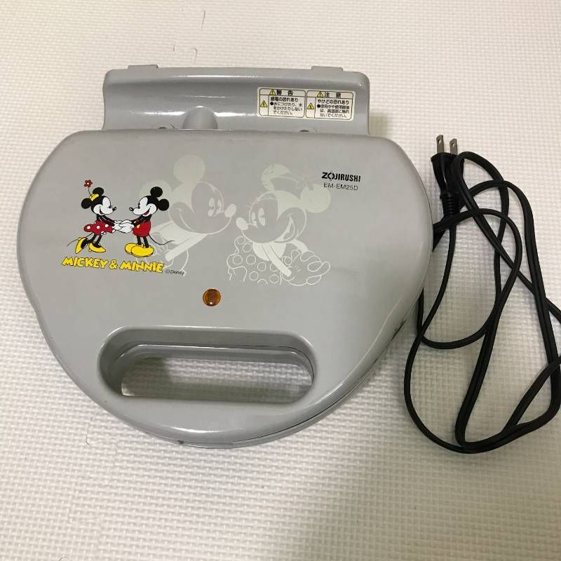 34554タ 象印 ミッキー&ミニーのワッフルメーカー EM-EM25D 2000年製