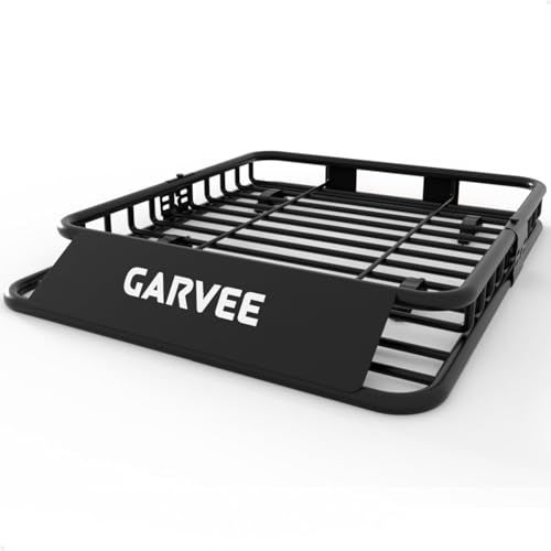 ガービー（Garvee） ルーフラック ルーフキャリア スチール製 2分割・3分割対応 耐荷重95kg 軽自動車・SUV・小型車・乗用車・軽バン対応 組立簡単 高耐久粉体塗装 防錆加工 空力設計 長さ129×幅91×高さ13cm ブラックso cb23f310