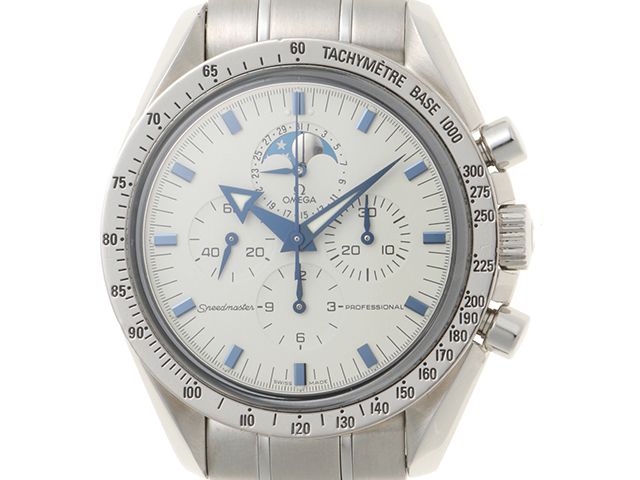 OMEGA オメガ スピードマスター プロフェッショナル ムーンフェイズ 3575.20 腕時計 ステンレススチール ホワイト文字盤 手巻き メンズ【中古】【【472】HK】