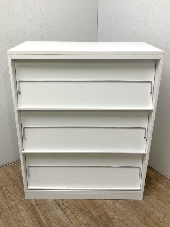 【中古品】イトーキ エスキャビネットシリーズ 天板付雑誌架 H1-M1090BHS-W9 ホワイト