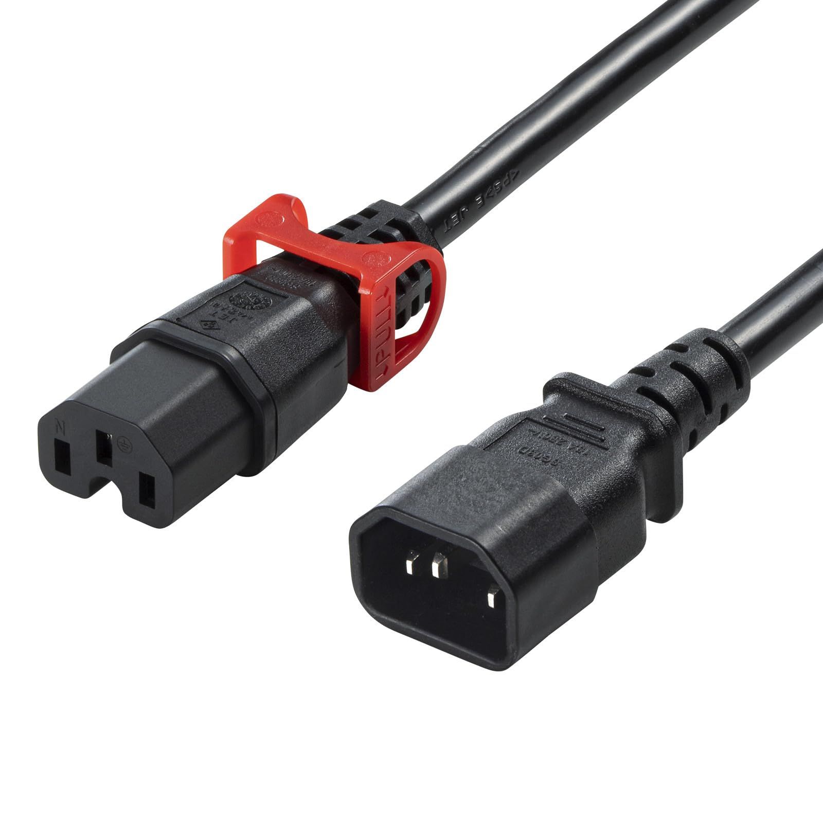 新品 サンワサプライ 抜け防止ロック式電源コード ロックプラス（2m） APW15-C14C15LS-2