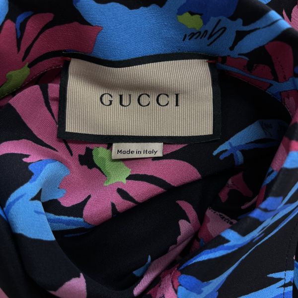 ○◇ グッチ GUCCI シルクシャツ ブラウス トップス 長袖 ボウタイ