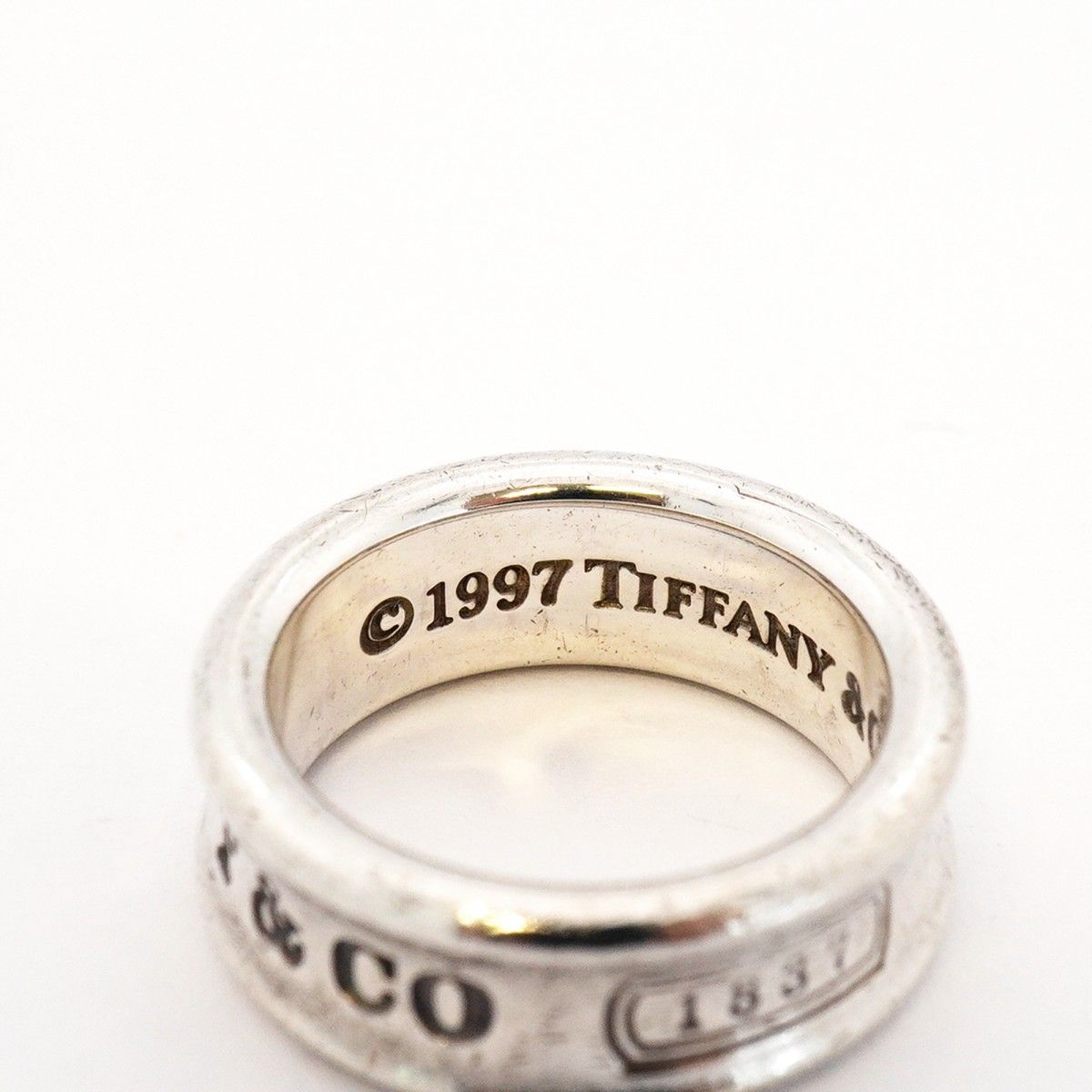 6jeb0225-k】ティファニー リング ナロー シルバー925 11.5号【中古
