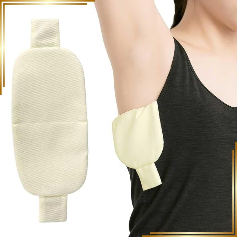 【新品】 アイスクレール（Ice Clair）｜家庭用の保冷剤をセットして使用する、抗菌・吸汗・簡単装着の服に挟むタイプの汗ジミ防止パッドです。