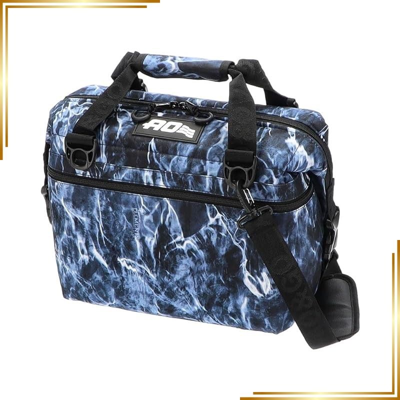 【新品】 [ エーオー クーラーズ ] AO Coolers クーラーバッグ 12パックキャンバス ソフトクーラー AOELBF12 ブルーフィン 約11L 12 PACK Bluefin ソフトクーラーバッグ [並行輸入品]