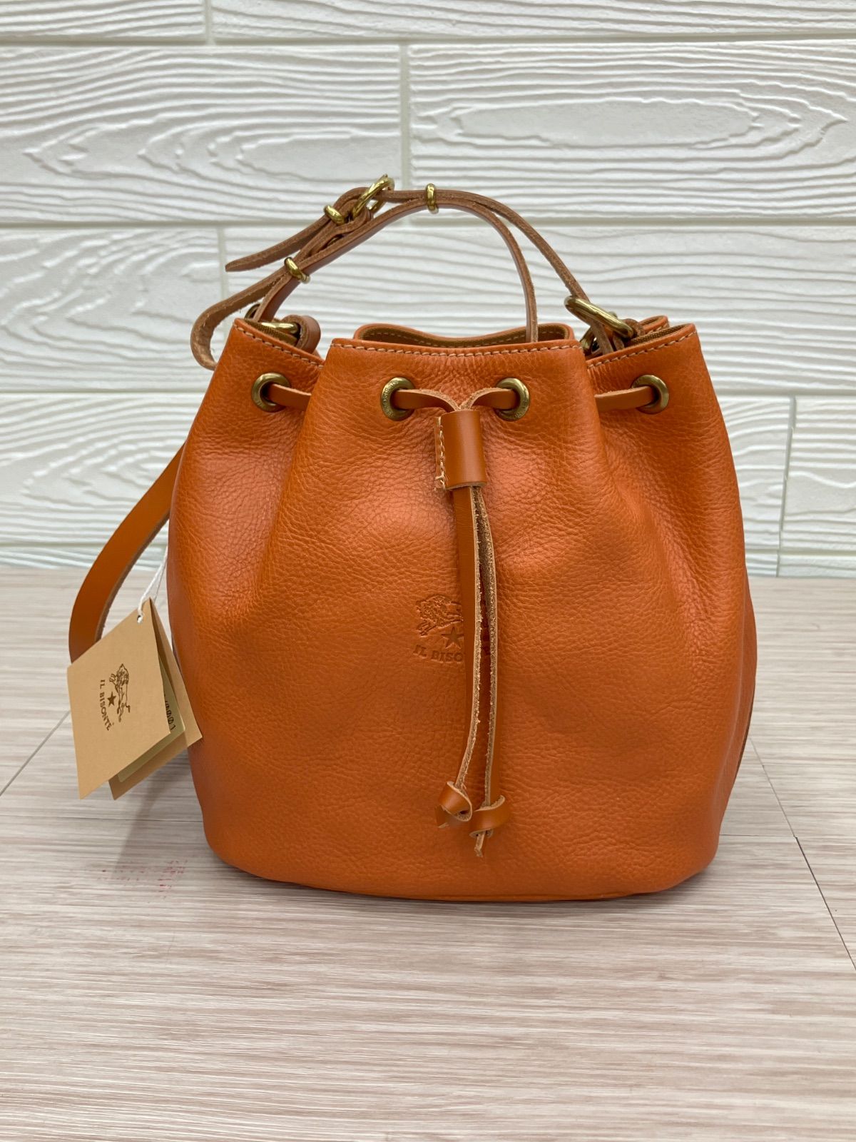 未使用】ILBISONTE イルビゾンテ 巾着 ショルダーバッグ ハンドバッグ 