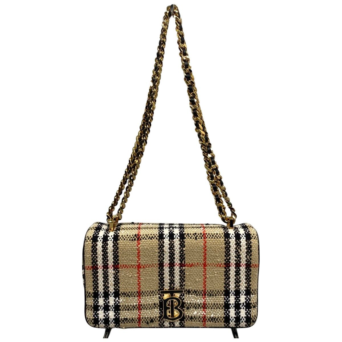 BURBERRY バーバリー ミニ ローラバッグ コットン ウール ナイロン ショルダーバッグ 8063083 アーカイブベージュ