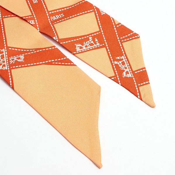 エルメス　HERMES　ツイリー　ボルデュック　レッド　イエロー 広尾店】美品 エルメス HERMES ツイリー スカーフ ボルデュック柄