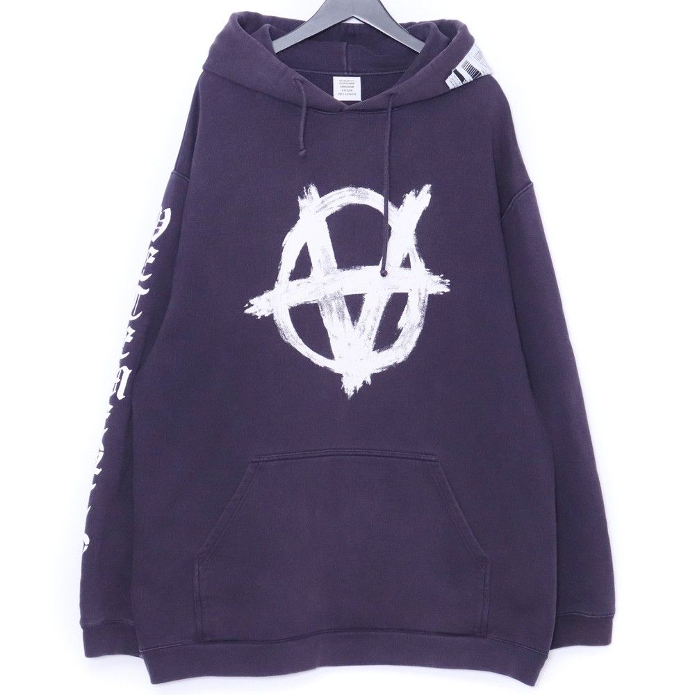 VETEMENTS リバースアナーキーロゴスウェットパーカー XSサイズ