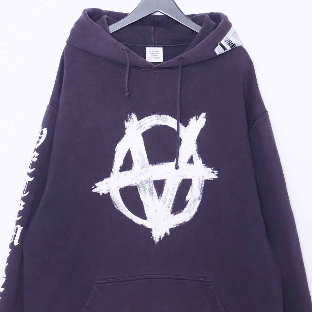 VETEMENTS リバースアナーキーロゴスウェットパーカー XSサイズ