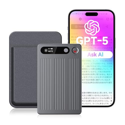 【新品】AI ボイスレコーダー ワンタッチ録音 自動文字起こし LED残量表示 ChatGPT-5搭載 80+言語対応起こし ICレコーダー 通常録音/通話録音モード 極薄 64GB大容量 要約/マインドマップ/議事録自動作成 携帯/PCアプ 02587c1a