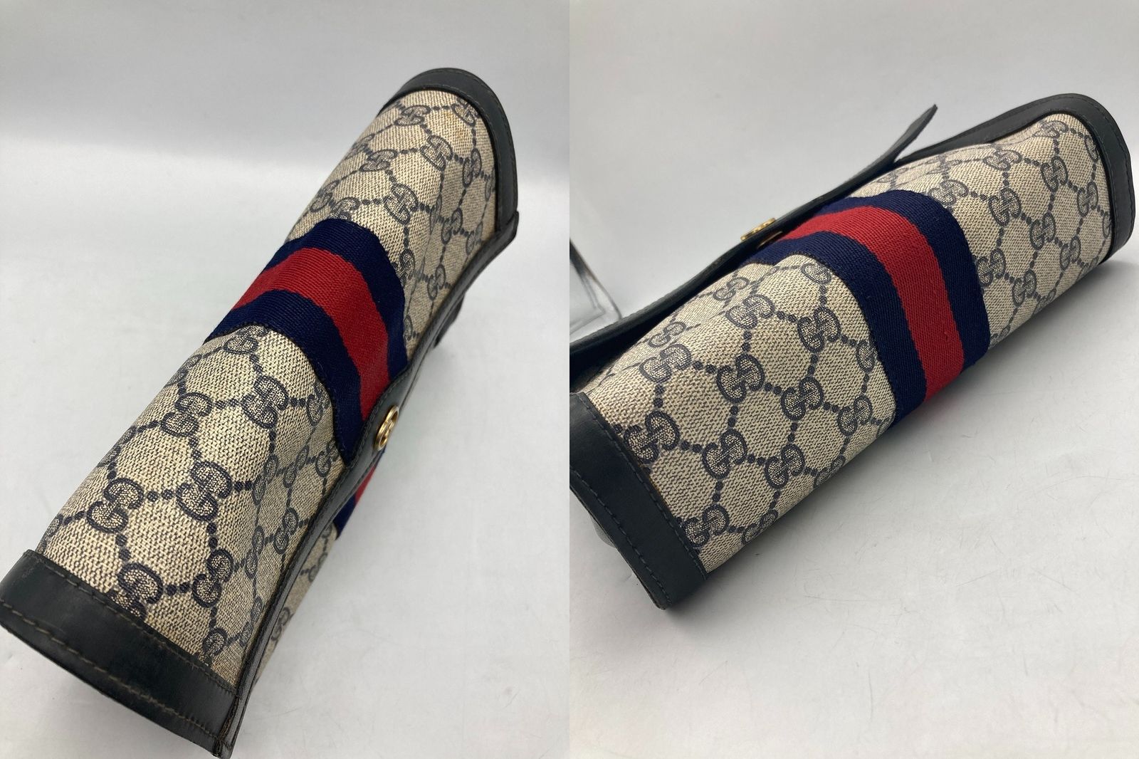 GUCCI オールドグッチ GGスプリーム シェリーライン クラッチバッグ