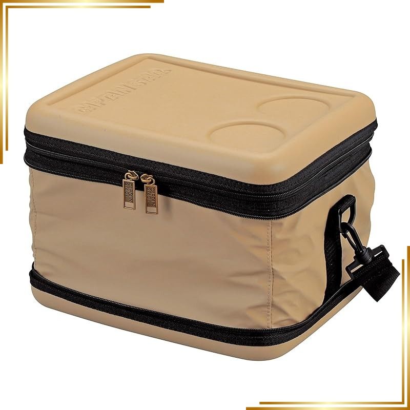【新品】 キャプテンスタッグ(CAPTAIN STAG) 保冷バッグ クーラーバッグ 【容量12L/折り畳み収納可】 スーパーコールドクーラーバッグ ベージュ UE-616 製品サイズ:(約)幅300×奥行250×高さ225mm