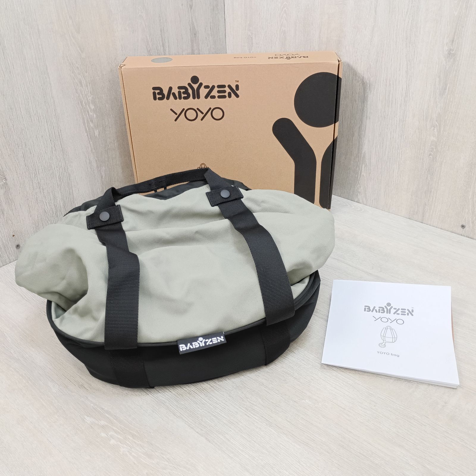 BABYZEN YOYO ヨーヨー専用バッグ オリーブ ベビーゼン ストッケ ベビーカー用大容量収納バッグ キャスター・箱付き