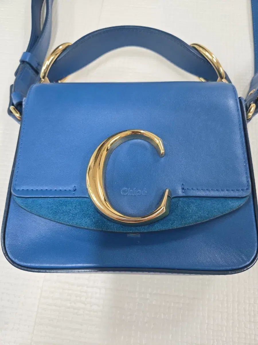 クロエ Cバッグ ブルー ショルダーバッグ 39,492円