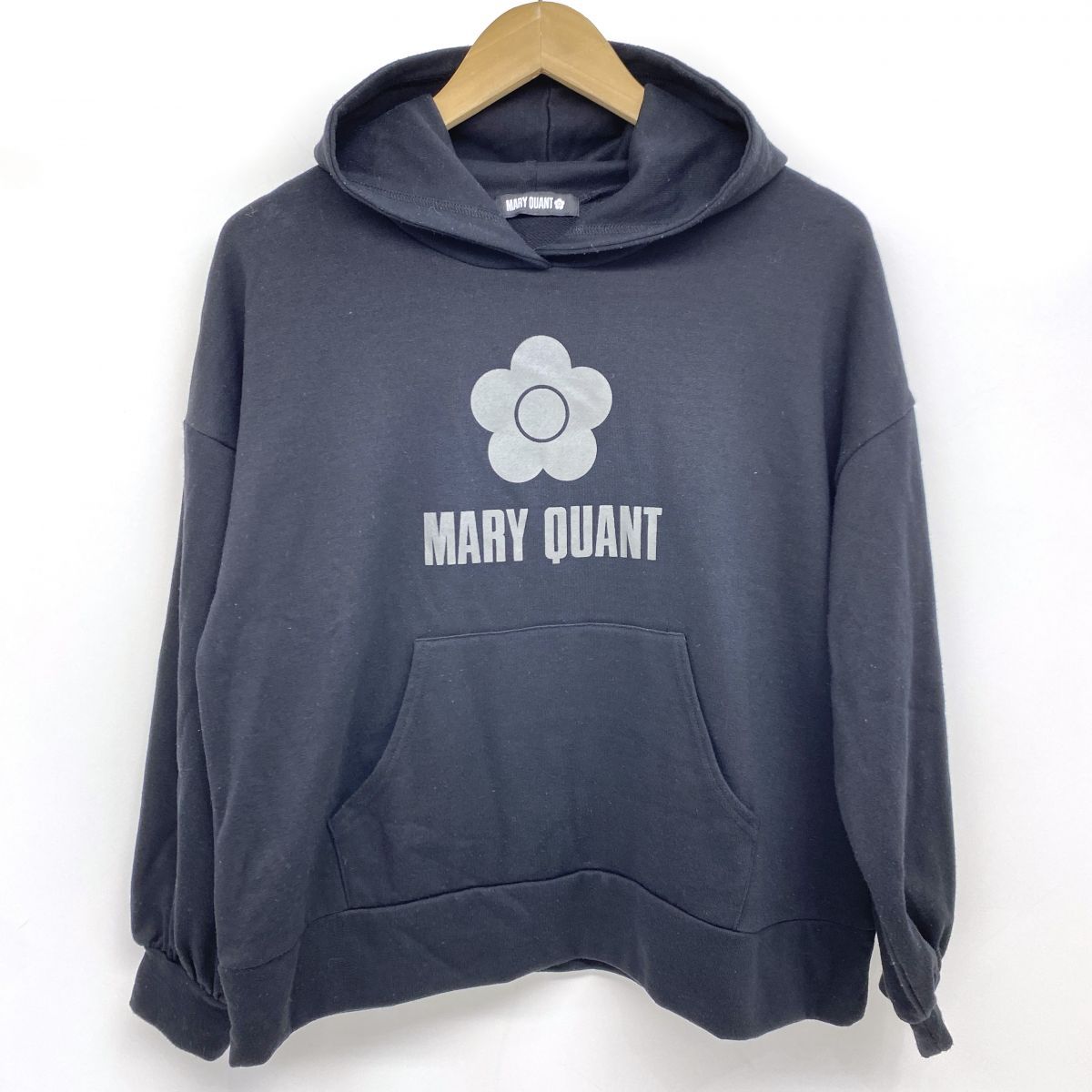 MARY QUANT マリークワント パーカー Mサイズ ブラック レディース 