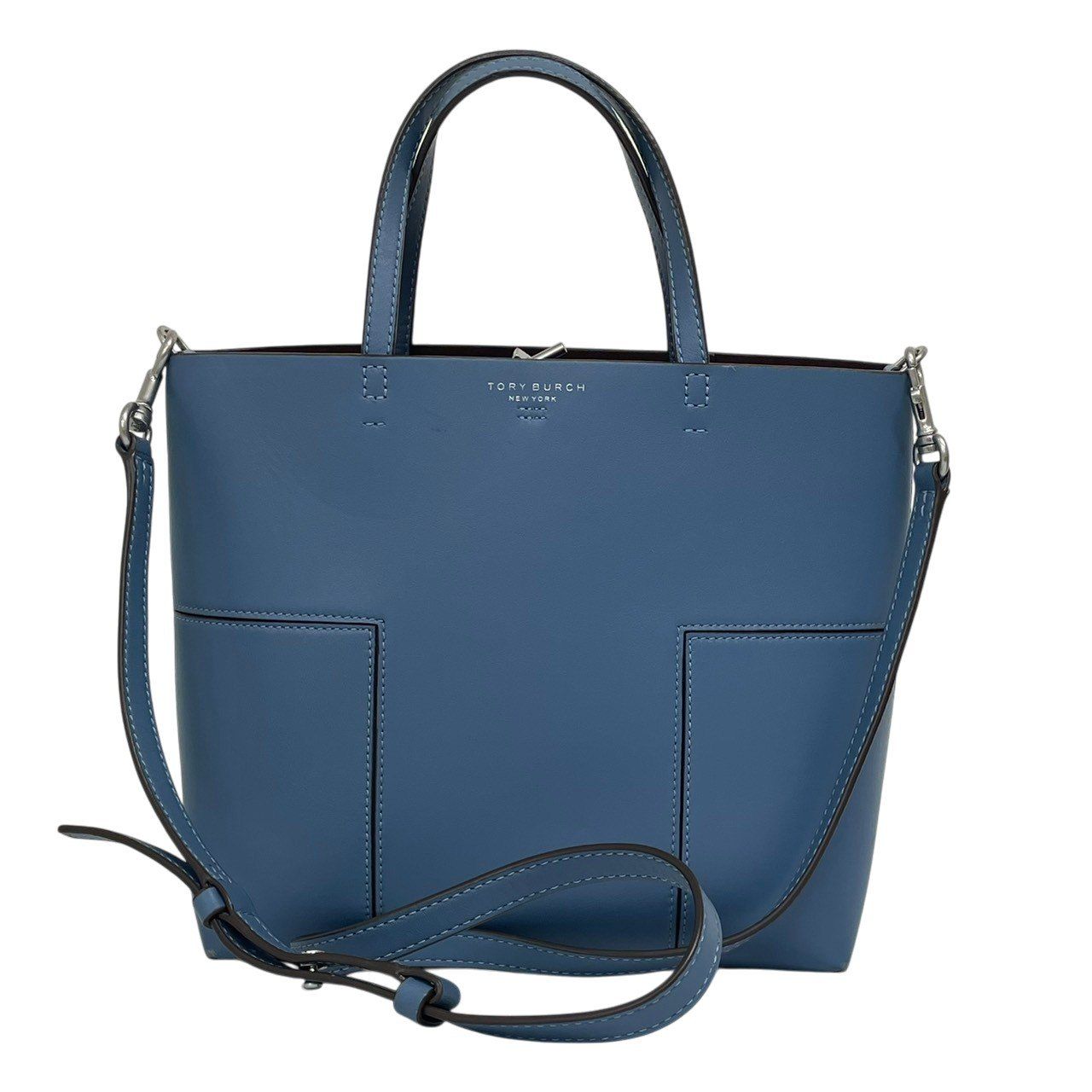 Tory Burch/トリーバーチ/ショルダー/トートバッグ/ネイビー/ポーチ付/レディース/RS1359