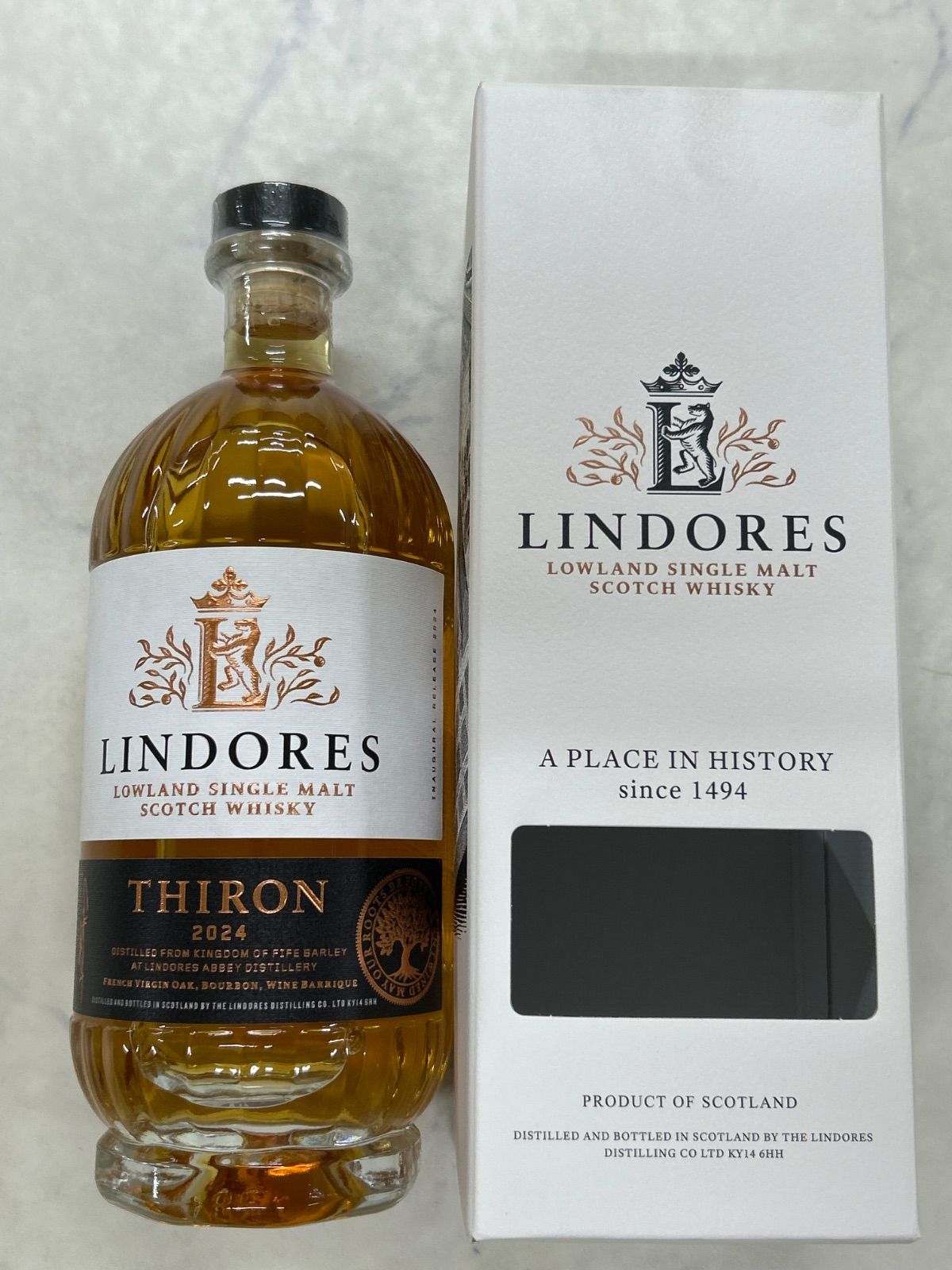 【本州送料無料】リンドーズ シングルモルト ティロン2024 LINDORES THIRON 2024 700ml 49.4% シングルモルトスコッチウイスキー ギフト ギフト包装 父の日 記念日
