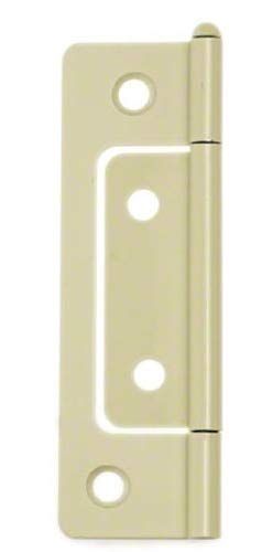 新品 ビドー(Bidoor) BF-80 鉄 フラッシュ丁番 クリーム （木ネジ付） 76mm(特売) 100枚入り
