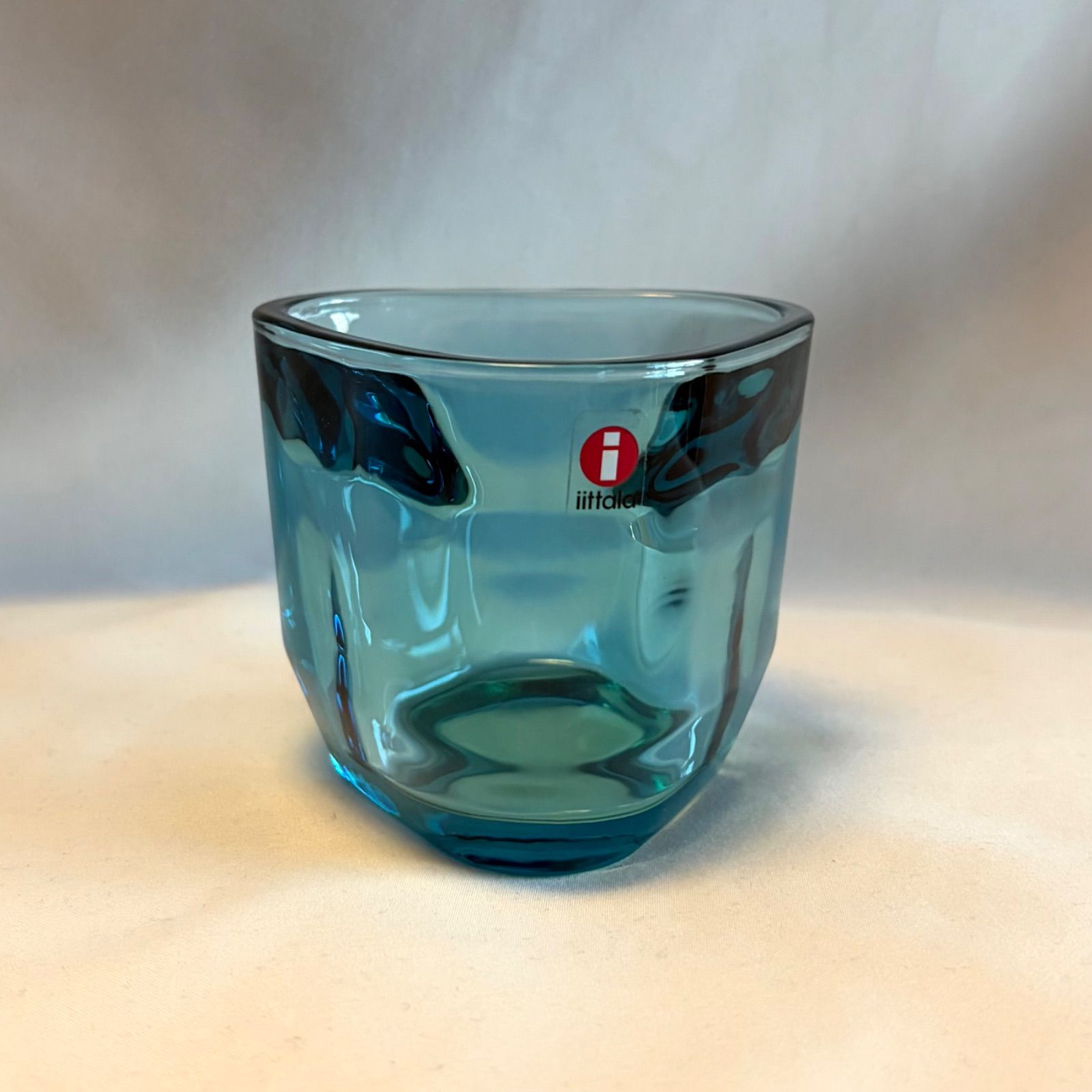 iittala “Tris”（シーブルー）キャンドルホルダー