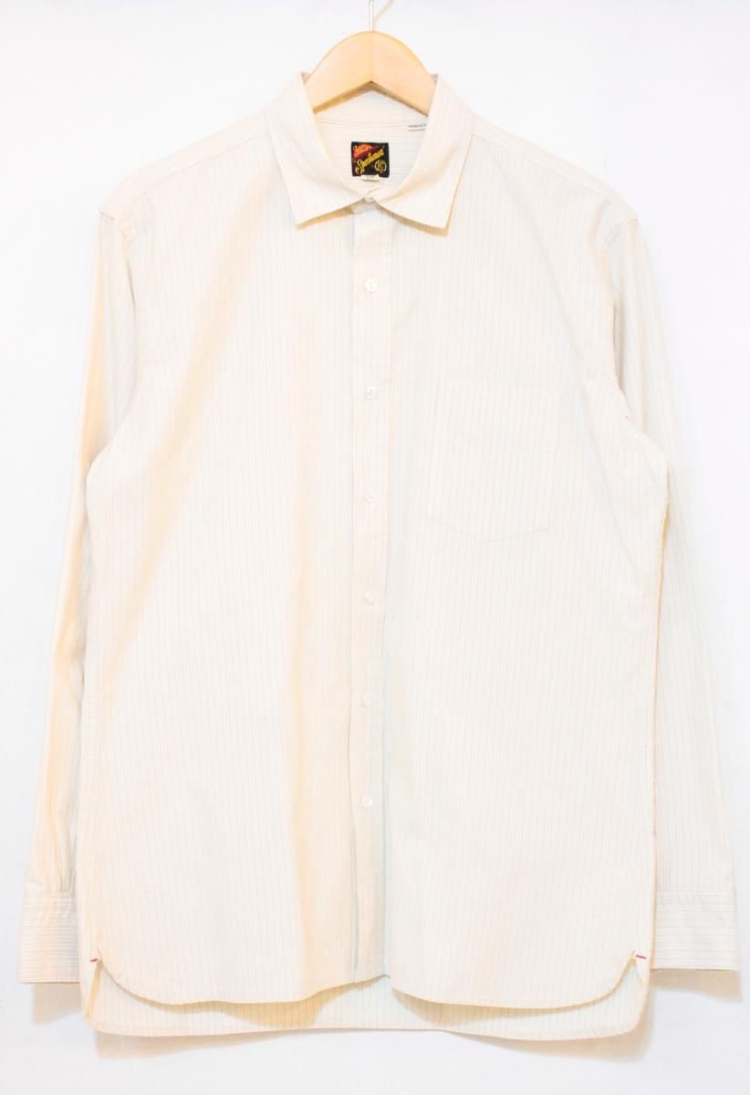 【中古】 SUGAR CANE メンズ長袖シャツ XL Mister Freedom × SUGAR CANE/MFSC/ARISTOCRAT Shirt/NOS Dobby Stripes Edition/長袖シャツ/XL/ストライプ
