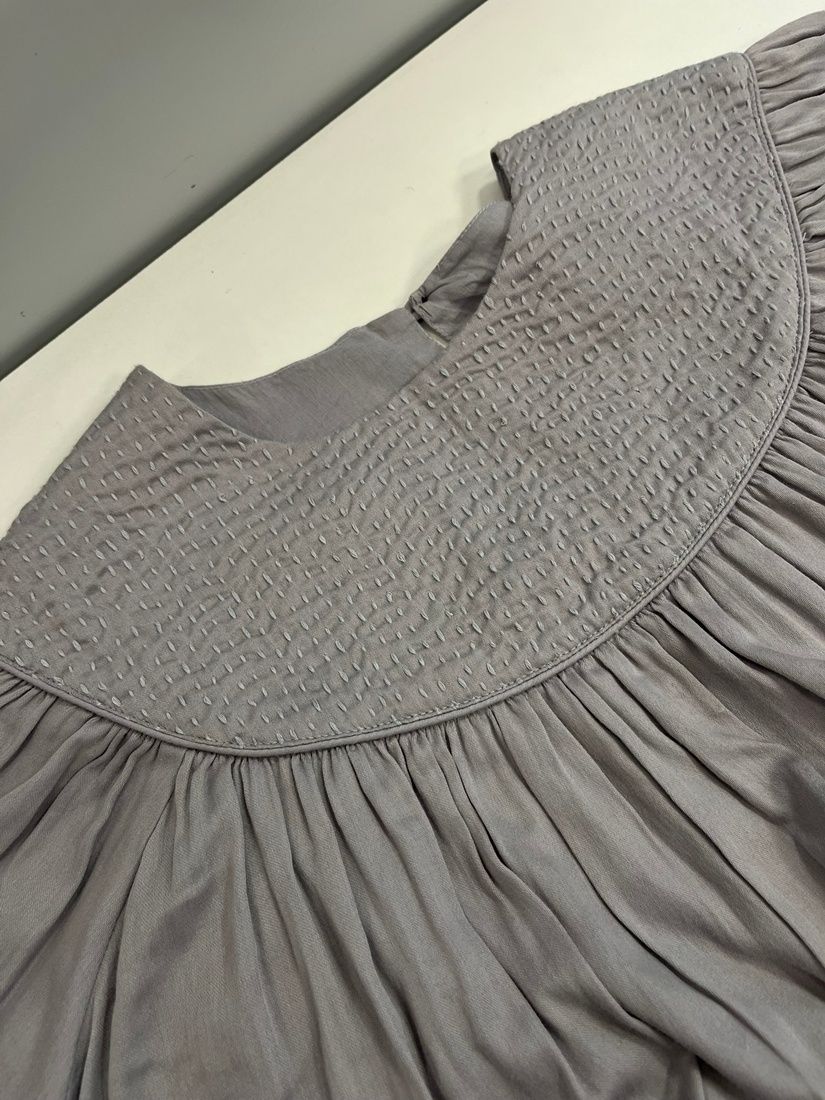 かぐれ kagure カンタ刺繍切替ワンピース コットンワンピース GA35