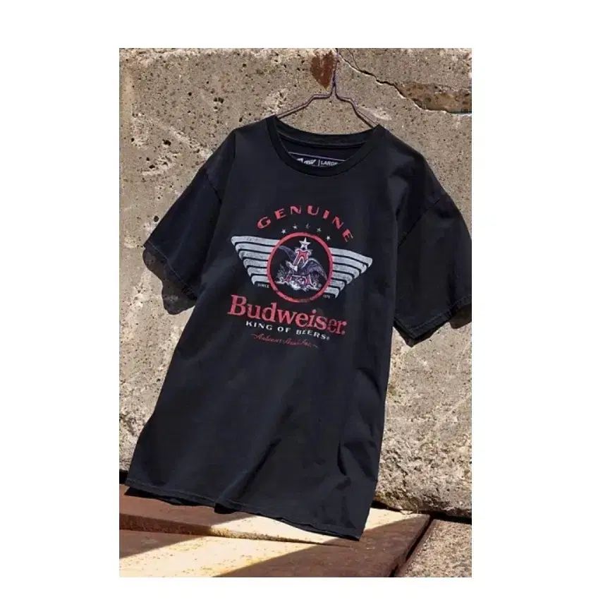 L 95 100 新品) バドワイザー 半袖 グラフィック Tシャツ ブラック メンズ レディース