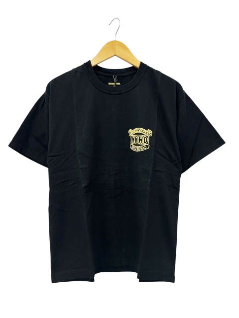 ネイバーフッド NEIGHBORHOOD 24AW NH TEE SS-11 ポリス ロゴ プリント 半袖Tシャツ 242PCNH-ST11 S 黒ブラック ブランド古着ベクトル 中古■260521