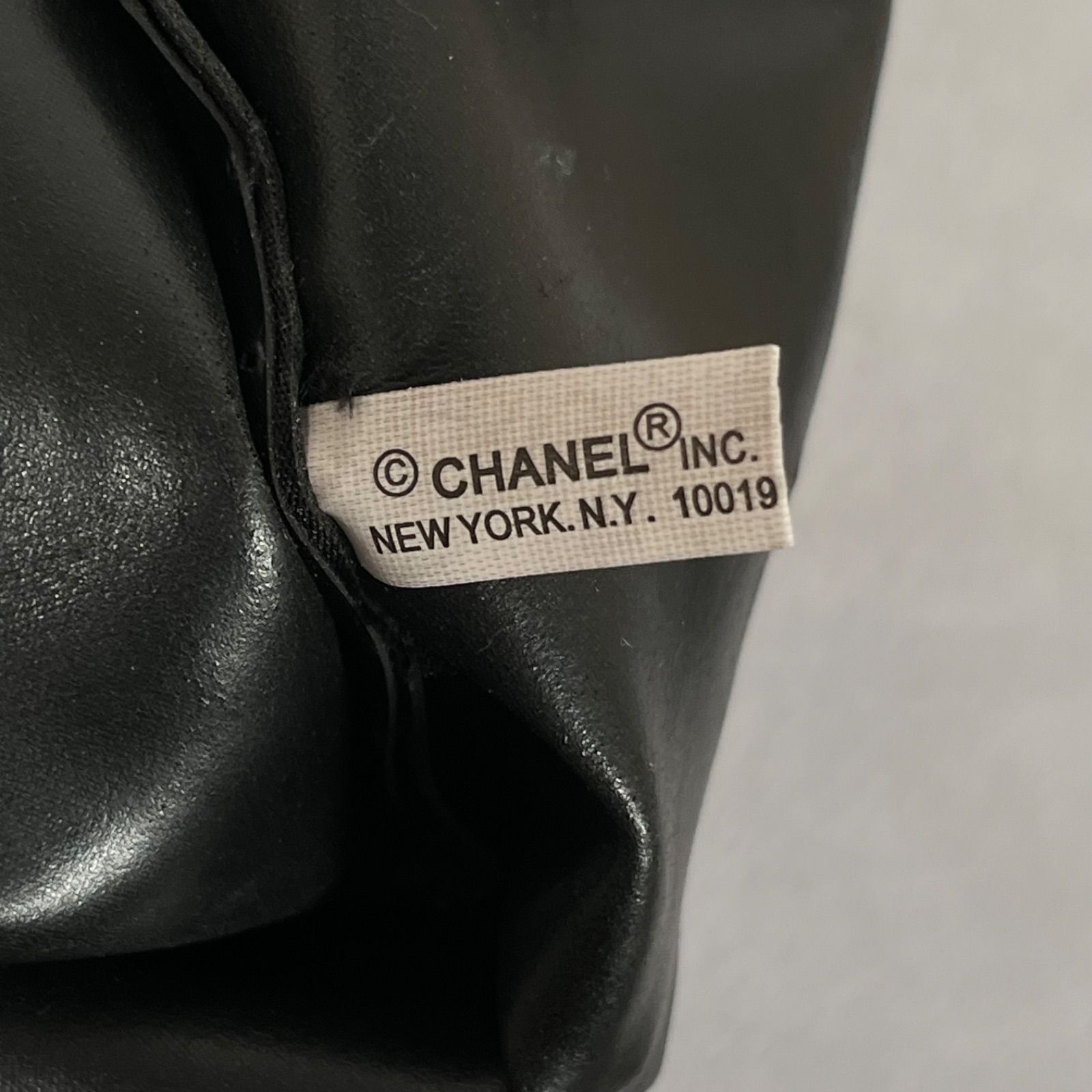 管2605-129】CHANEL BEAUTE シャネル ミニトートバッグ ブラック 