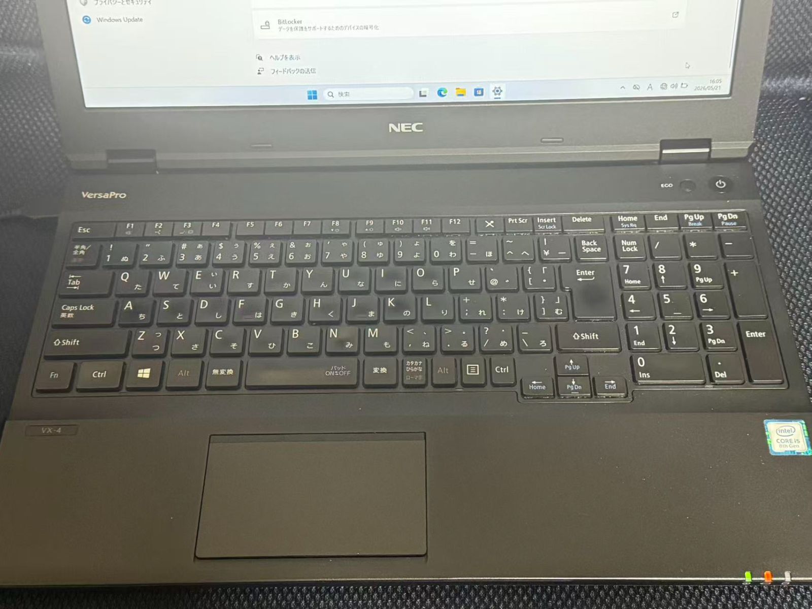 NEC VersaPRO VKT16/X-4(PC-VKT16XZG4) 第8世代 i5 ノートパソコン 