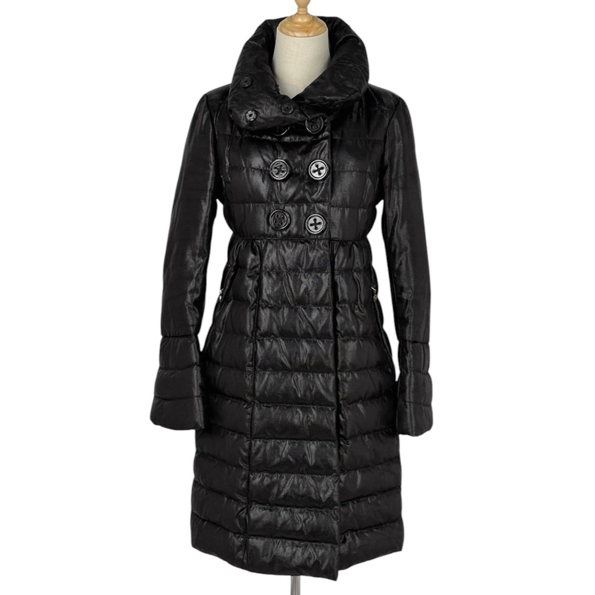 MONCLER モンクレール ジョアンナ 00 ブラック ロングダウンコート 在庫一掃】 モンクレール MONCLER ジョアンナ ダウンコート ハイネック