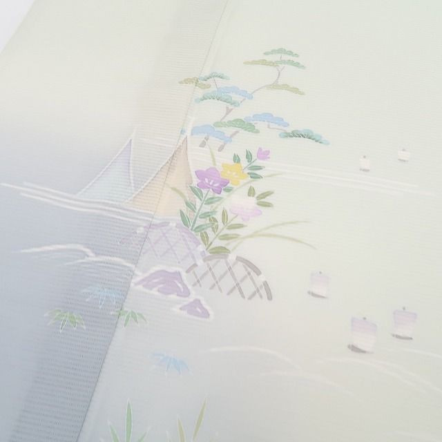 ❁tomihisa❁新品 絽 五泉 夏着物 正絹“和に触れて心もてなすひと夏の